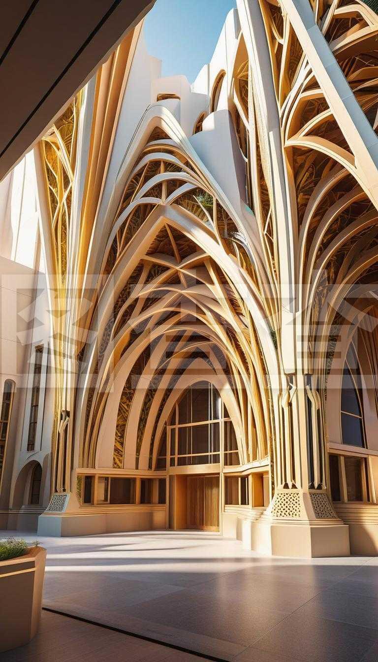 分形紙建筑藝術裝飾風格新大樓